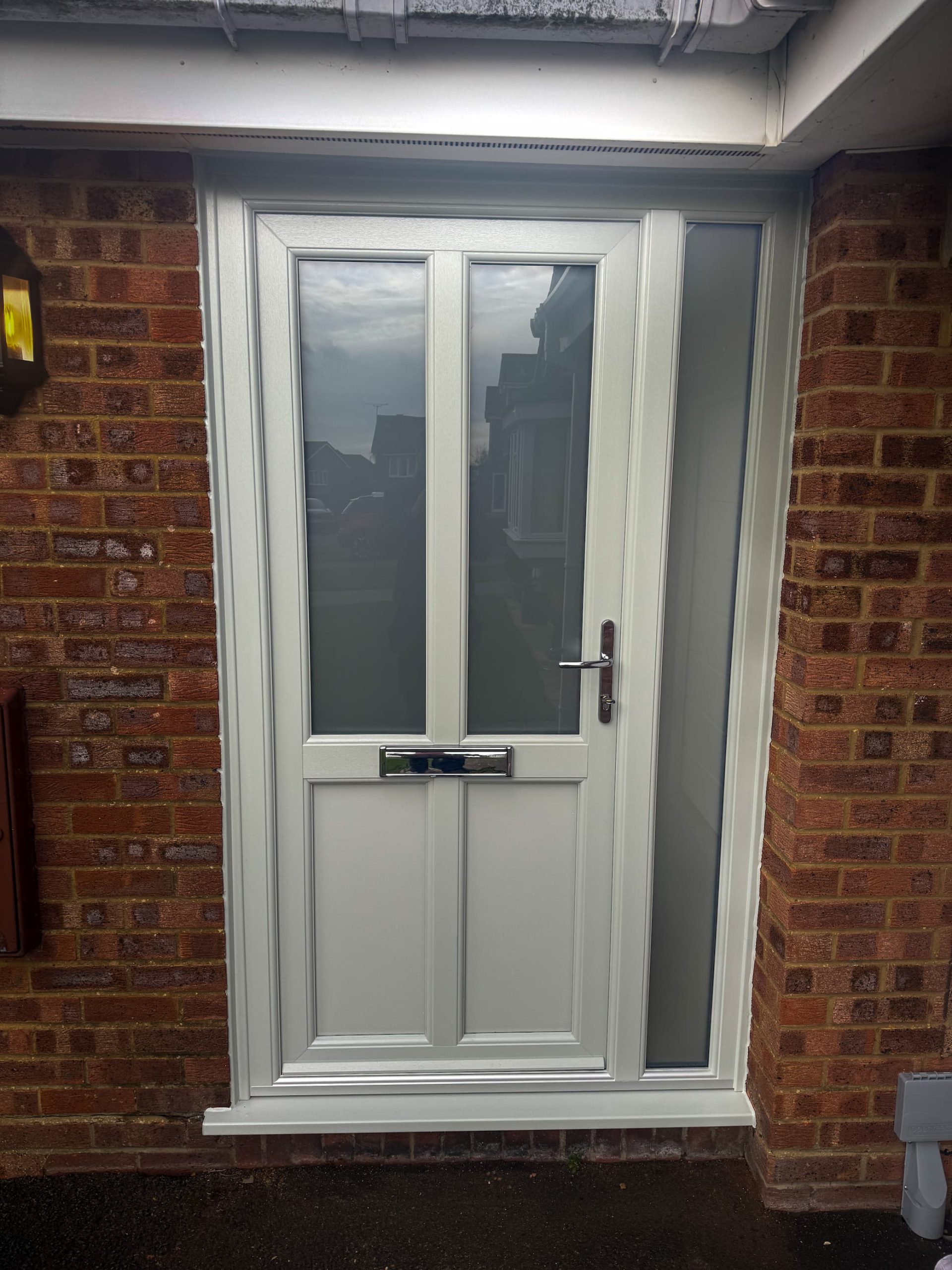 An agate grey composite door in Shaftesbury.