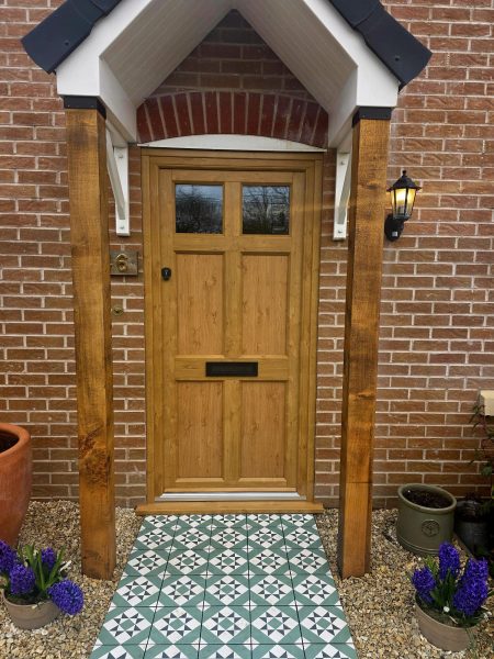Irish Oak timber-look front door in Blandford Forum