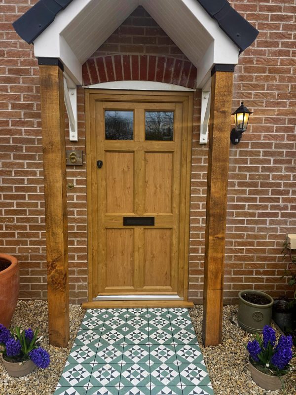 Irish Oak Front Door Supply in Blandford – Ultimate Collection Timber-Look uPVC Door