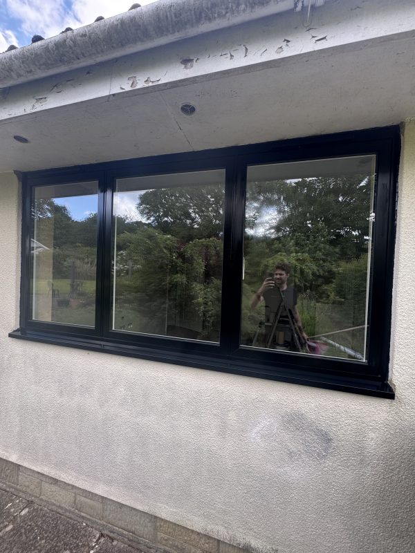 Black Flush Casement Window Installation in East Knoyle, Wiltshire