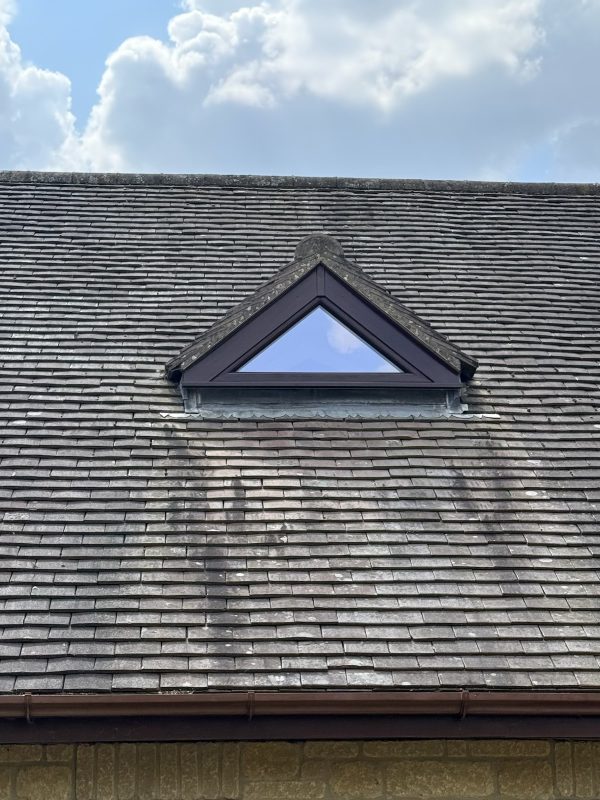 Rosewood Triangle Gable Window Installation in Shaftesbury, Dorset