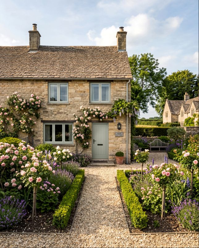 Flush Casement Windows in Wimborne – Agate Grey Cottage Window Installation
