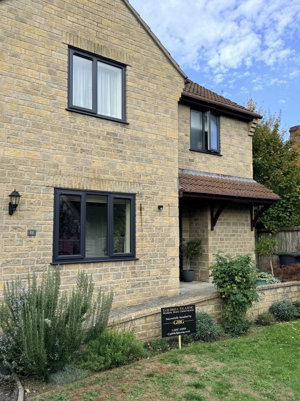 Anthracite Grey Windows and Composite Door in Tisbury